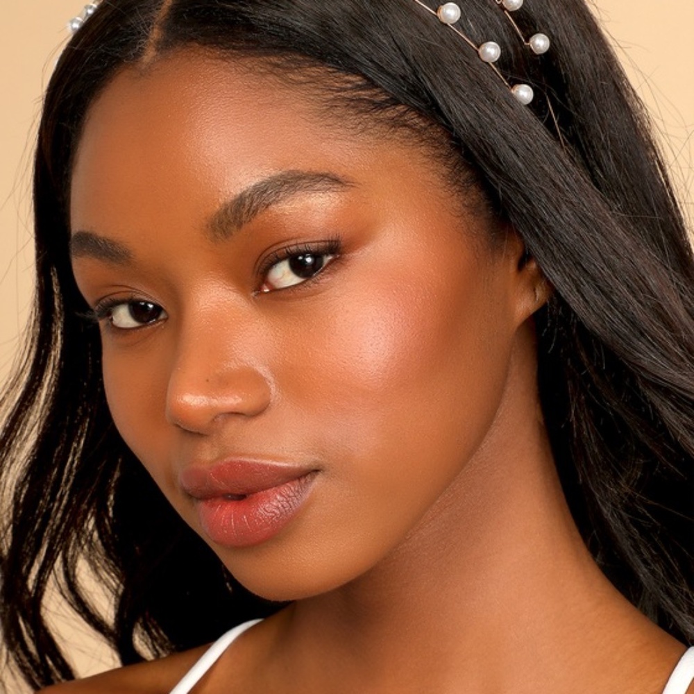 Lulus Charlotte Gold Pearl Headband